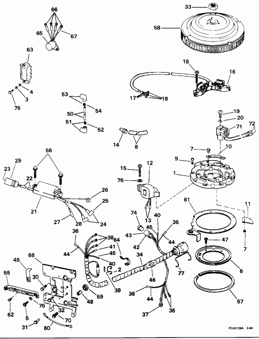 ����� EVINRUDE E48ESLEOS 1995  - nition System / nition System