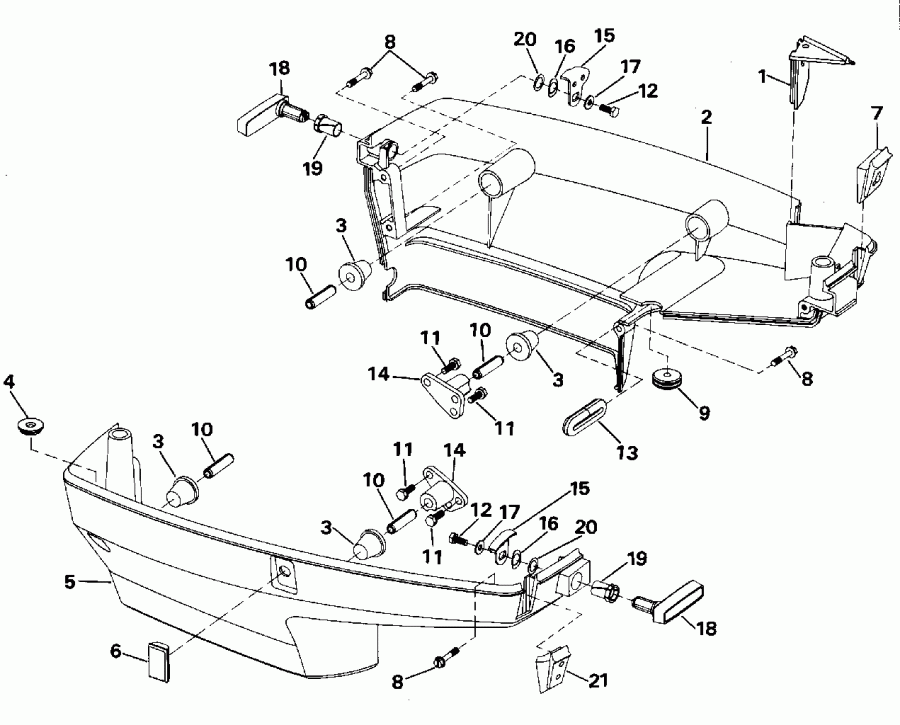 ����� ������� E48ESLEOS 1995  - wer Engine Cover / wer ������ ��������� (�����)