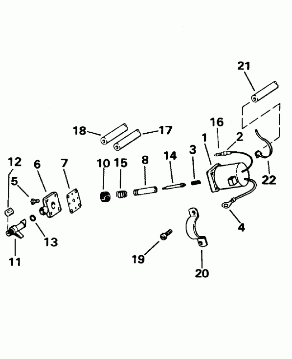 ��������� ����� Evinrude E50BEEOD 1995  - Electric Start / Electric Start