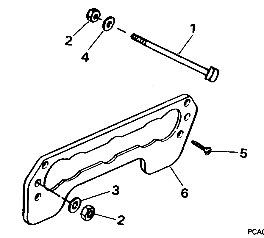 ��������� �������� ����� EVINRUDE E50BELEOD 1995  - ansom Mount Kit P/n 433459