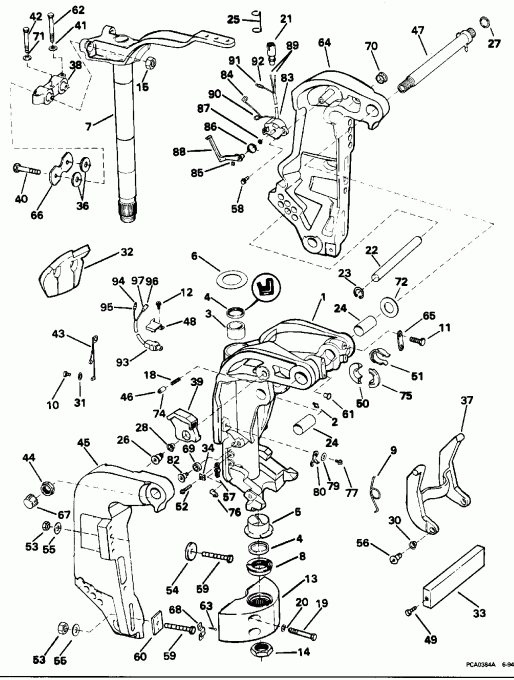 ����� ������� E50DTLEOS 1995  - Power Trim & Tilt