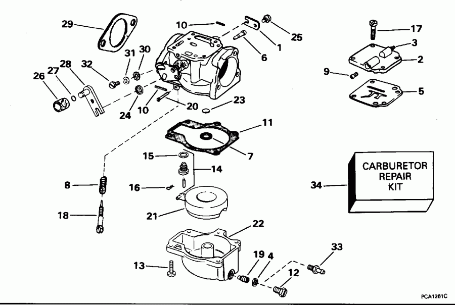 ��������� Evinrude E50TLEOD 1995  - All 25-40 Models