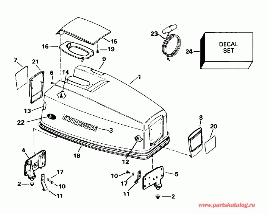 ��������� ����� ������� E50TLEOD 1995  - Evinrude 25-40 / Evinrude 25-40