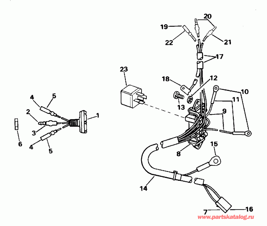 �������� ��������� ����� ������� E50TTLEOS 1995  - wer Trim/tilt Electrical