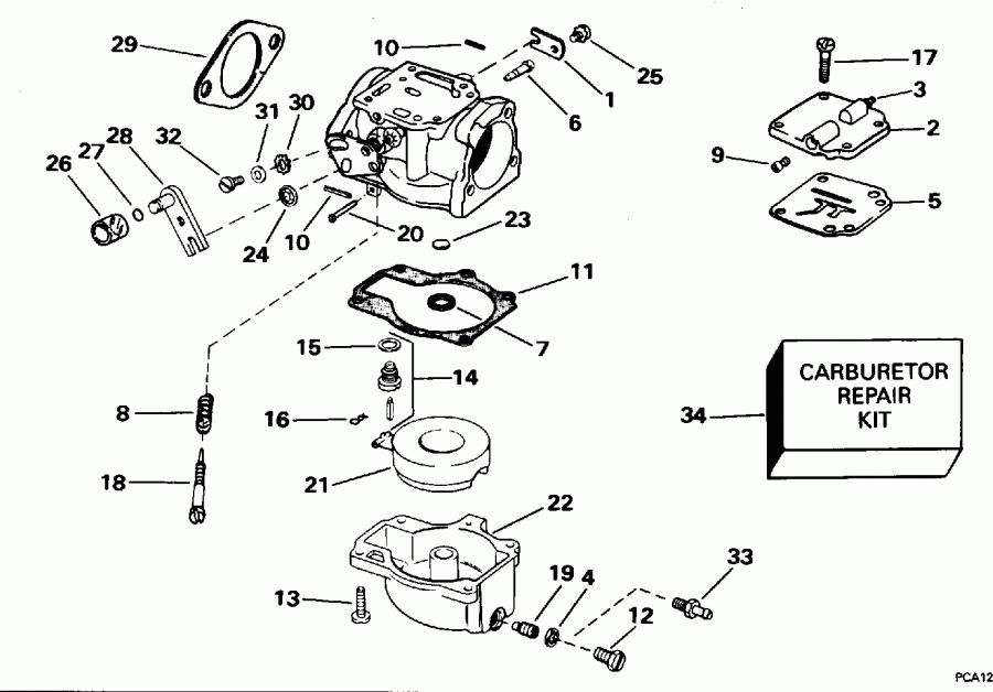 ��������� ��������� Evinrude E55RSLG 1995  - All 45 Models, 40rp