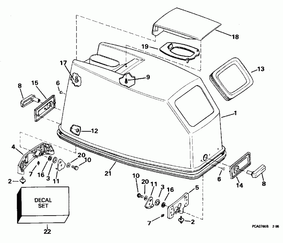  Evinrude E55RSLG 1995  - Johnson - Johnson