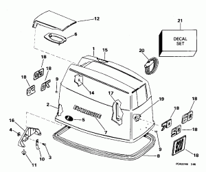 ������ ��������� (�����) - Evinrude (Engine Cover - Evinrude)