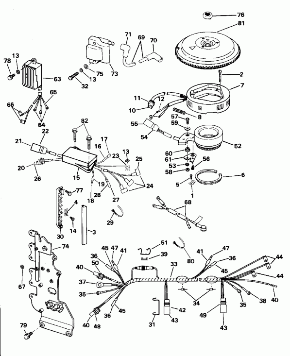  EVINRUDE E60TTLEOC 1995  - nition System - nition System
