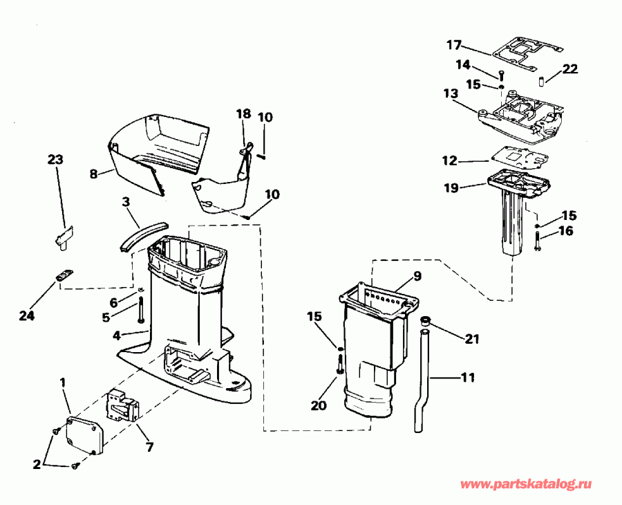 ��������� ��������� ������� E70ELEOR 1995  - haust Housing - haust ������