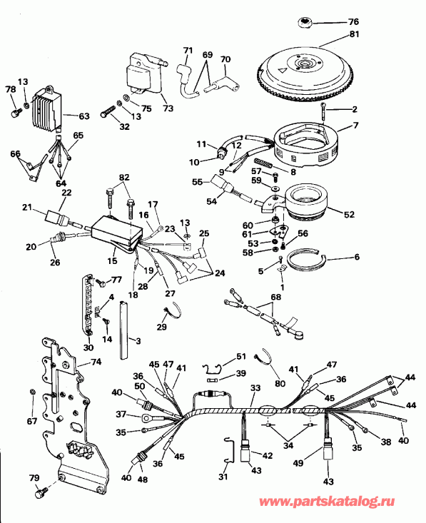 ��������� ��������� Evinrude E70TTLEOR 1995  - nition System - nition System