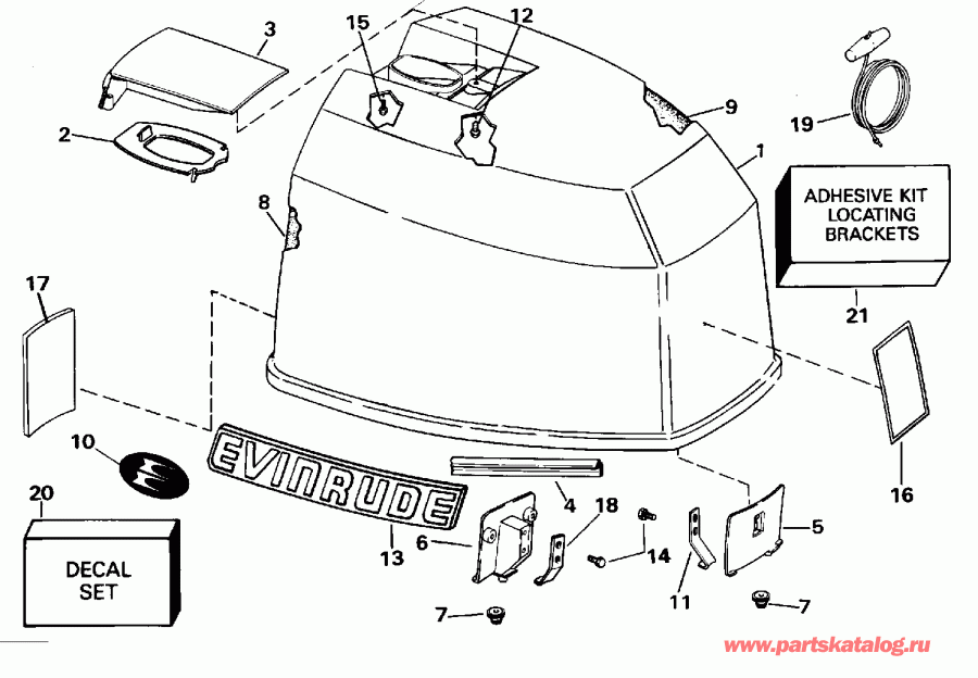 ��������� ��������� Evinrude E88MSLEOS 1995  - Evinrude