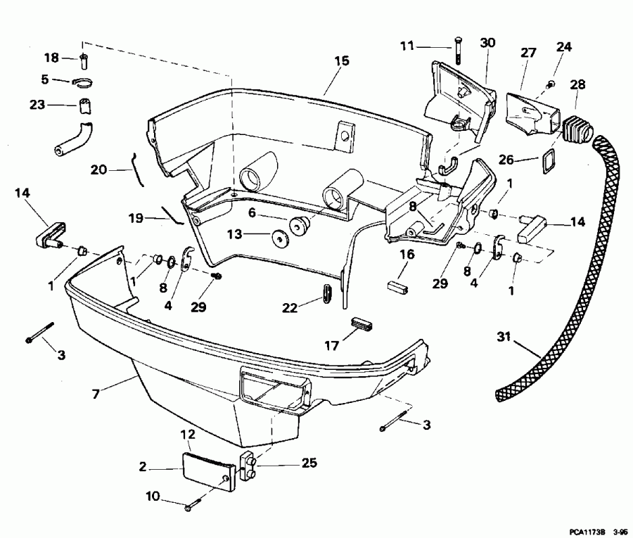 ��������� ������� E90ELEOC 1995  - wer Engine Cover / wer ������ ��������� (�����)