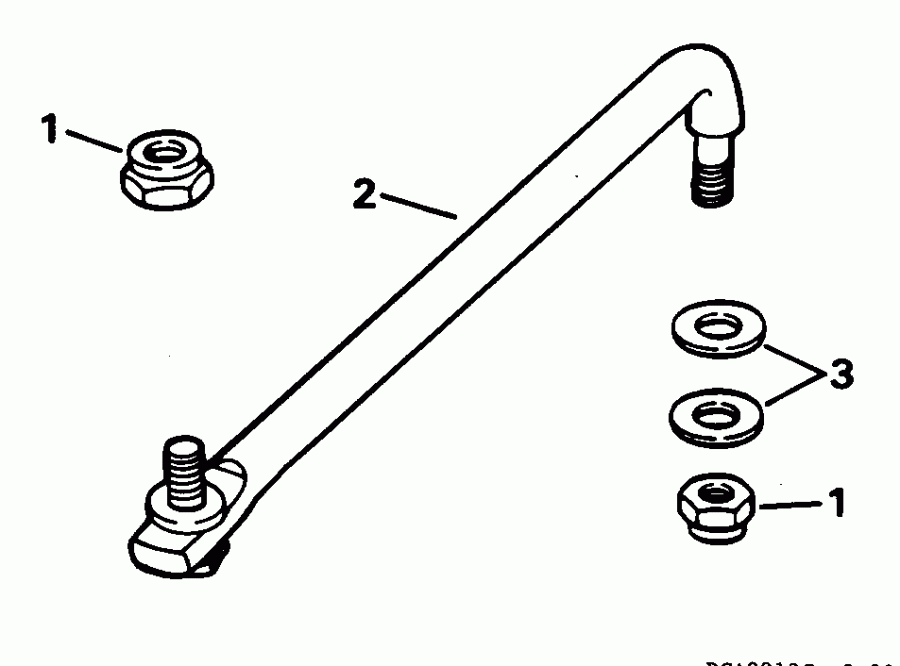��������� ����� Evinrude E90EXEOC 1995  - eering Link Kit