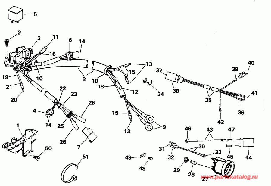    EVINRUDE E90SLEOC 1995  - wer Trim / tilt  / wer Trim/tilt Electrical