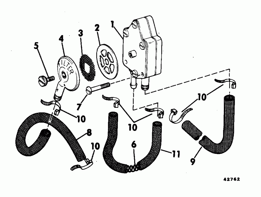 ����� EVINRUDE L150GLEOS 1995  - linder & Crankcase - linder & ������ ���������