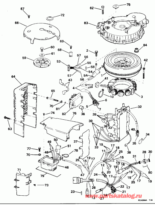 �������� ����� EVINRUDE VE150HLEOS 1995  - nition System