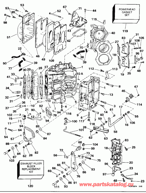 ��������� ������� XE112TSXEOC 1995  - linder & Crankcase