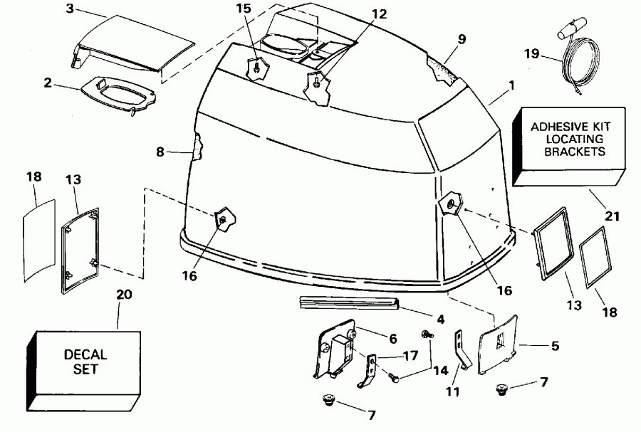 ��������� ����� EVINRUDE XE88TSLEOC 1995  - Evinrude