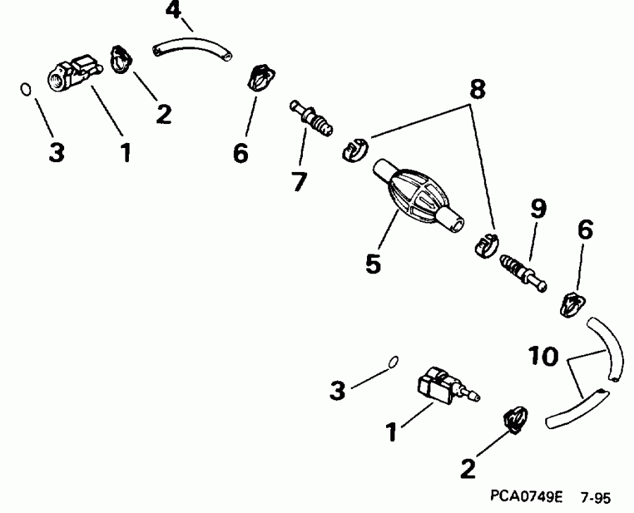 ��������� ����� ������� BE10FPXEDC 1996  - el ����� ��������� ����� 5 / 16 ���� I.d. / el Hose Primer Bulb 5/16 In. I.d.
