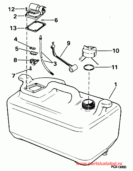  Evinrude BE10REDD 1996  - 6 Gallon - 6 ������