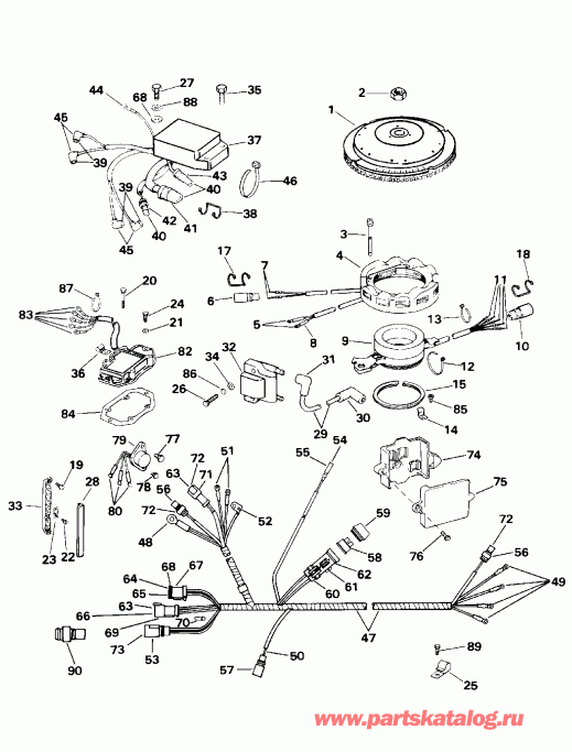 �������� ����� EVINRUDE BE115TLEDA 1996  - nition System