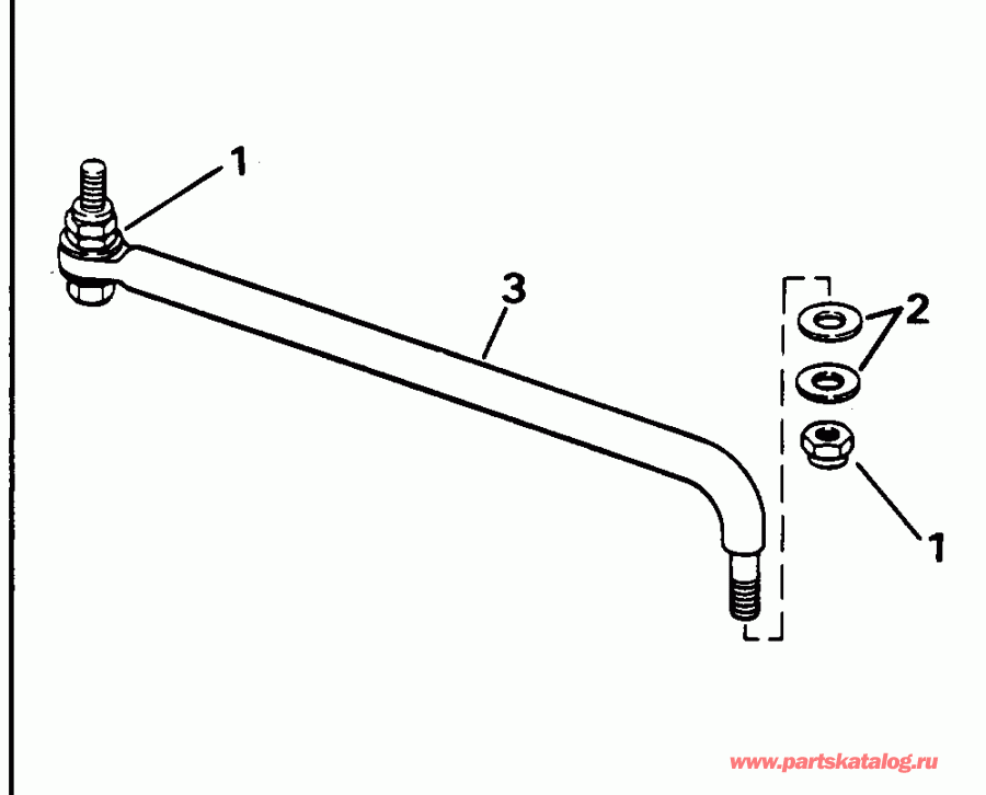 ����� EVINRUDE BE130TLEDM 1996  - ee������ ����������� Kit - eering Link Kit