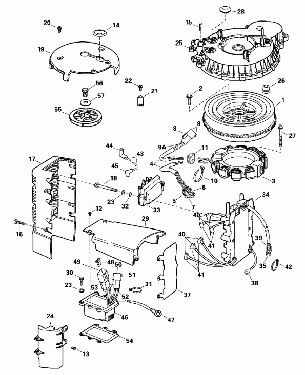 �������� ��������� ����� EVINRUDE BE150EXEDB 1996  - nition System / nition System