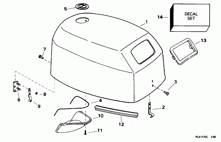 ��������� ����� Evinrude BE15FAEDR 1996  - Johnson - Johnson