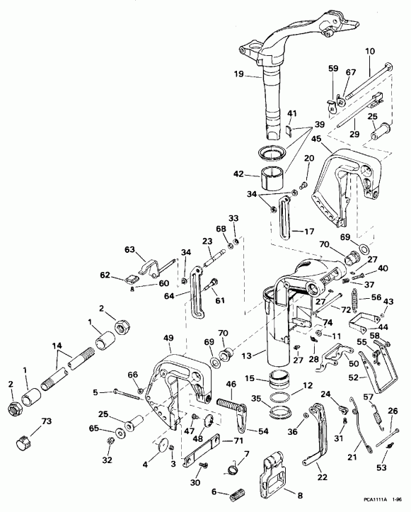  EVINRUDE BE15FKEDR 1996  - dsection