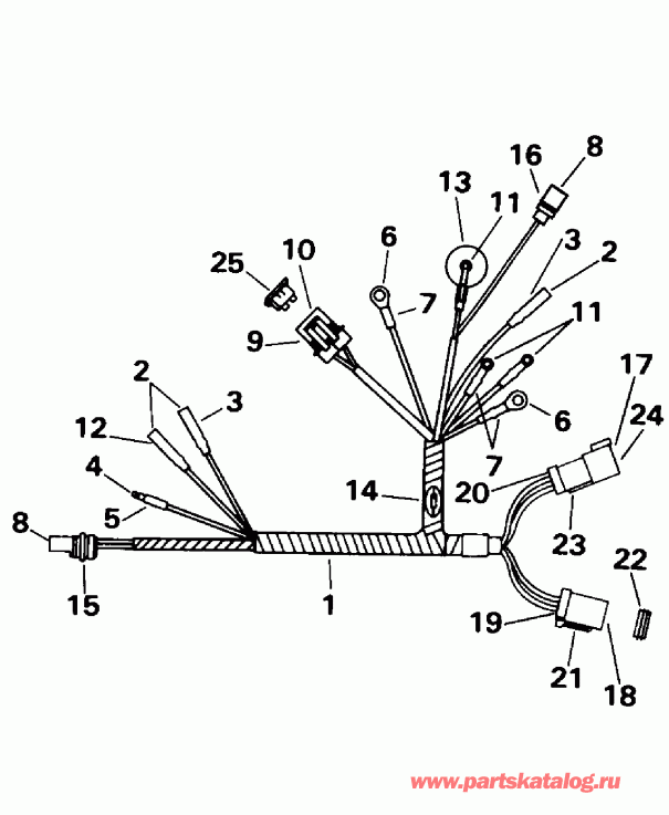 ��������� �������� ����� EVINRUDE BE15FRELEDR 1996  - Remote Electric
