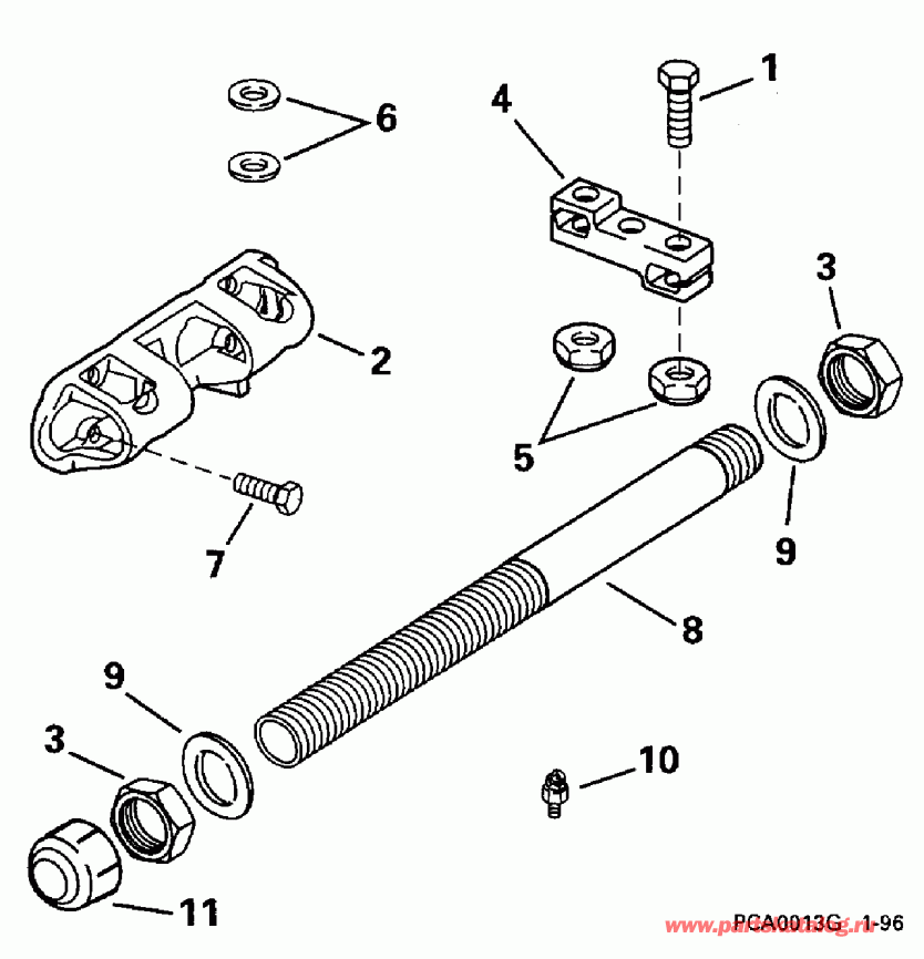 ��������� �������� ����� Evinrude BE175NXEDB 1996  - 150gl, Sl - 175gl, Sl Only - 150gl, Sl - 175gl, Sl Only