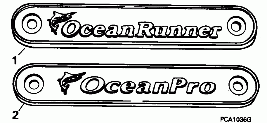    BE200CXEDR 1996  - cessory Transom Plate