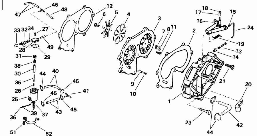 �������� ��������� ����� Evinrude BE20SELEDA 1996  - take ��������� / take Manifold