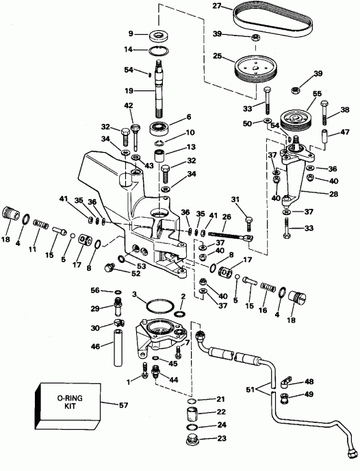 �������� ����� Evinrude BE225PXEDE 1996  - wer Steering Pump - wer ������� ������� �����