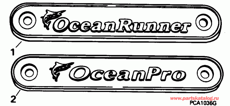  EVINRUDE BE225SLEDE 1996  - cessory Transom Plate