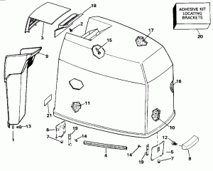 ������ ��������� (�����) - Evinrude (Engine Cover - Evinrude)