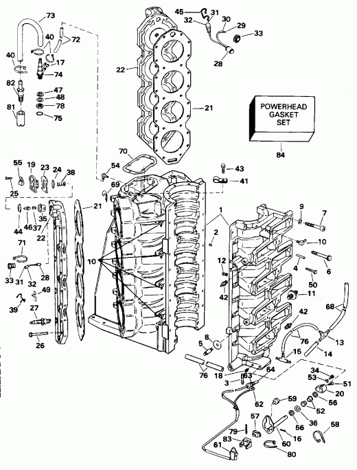    BE250TXEDA 1996  - linder & Crankcase