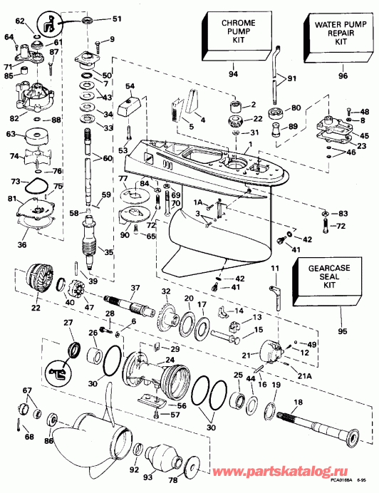  EVINRUDE BE250TXEDA 1996  - �������� ��������