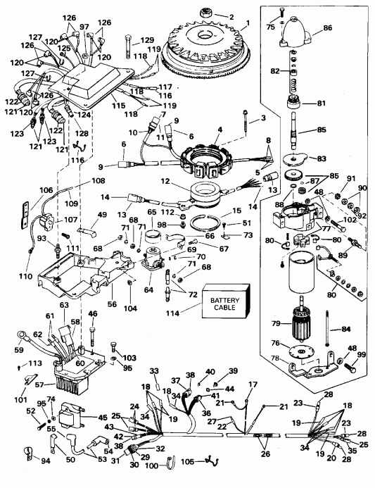 ��������� ����� ������� BE250TXEDA 1996  - nition System & Starter Motor - nition System & ��������� ��������