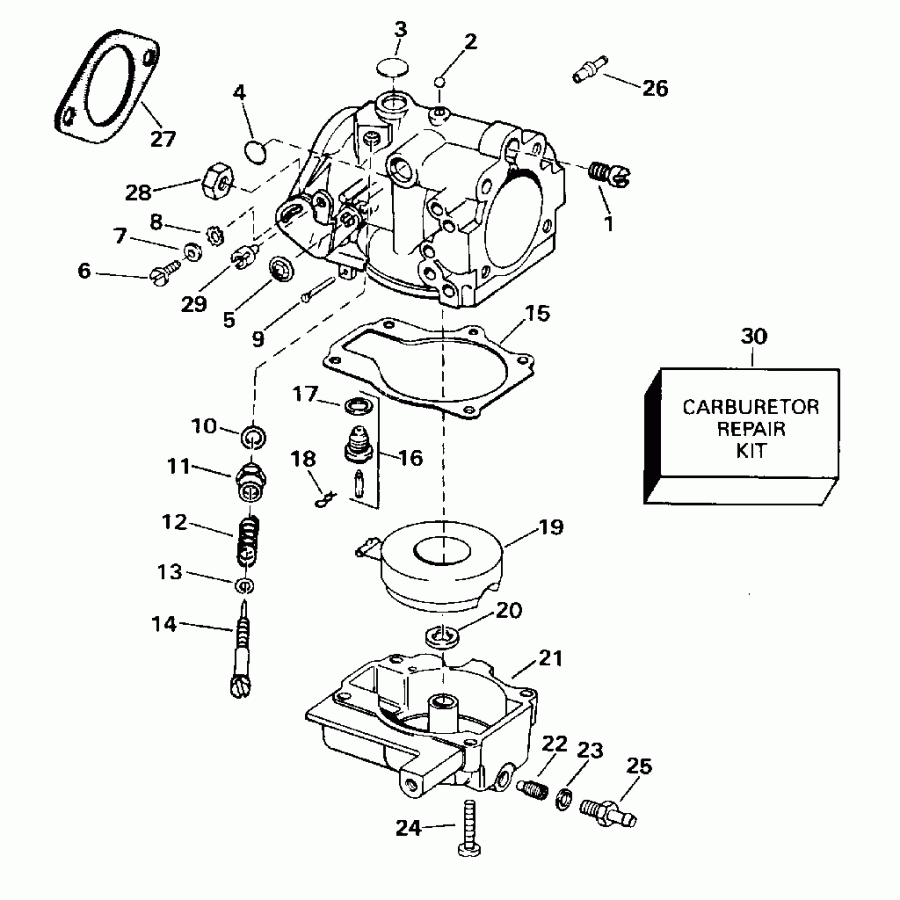   EVINRUDE BE25BAEDR 1996  - 20srl