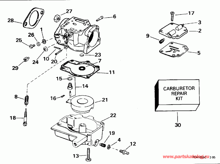 ��������� Evinrude BE25BALEDR 1996  - 25ral - 25ral