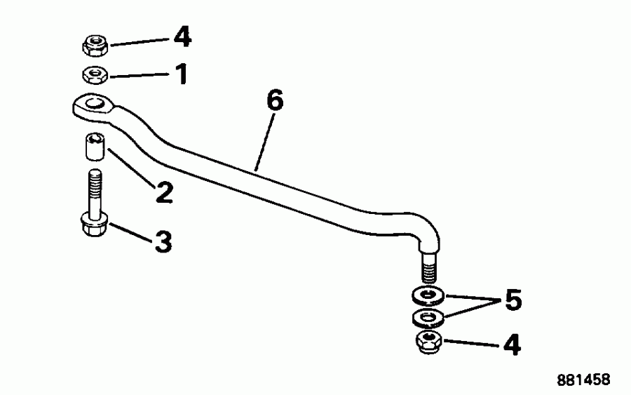   EVINRUDE BE25BALEDR 1996  - ee  Kit - eering Link Kit
