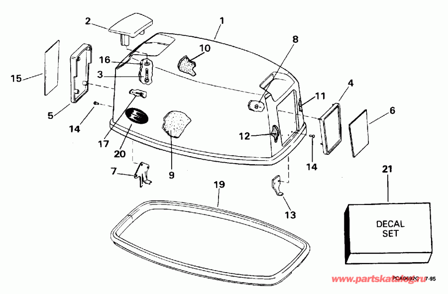 �������� ����� EVINRUDE BE25BREDC 1996  - Evinrude - Evinrude