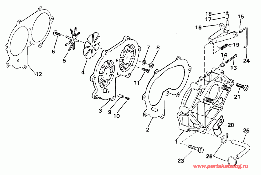��������� ��������� EVINRUDE BE25BRLEDC 1996  - take ��������� / take Manifold