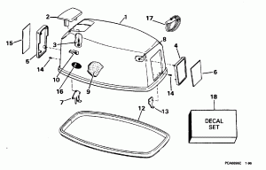 ������ ��������� (�����) - Evinrude (Engine Cover - Evinrude)