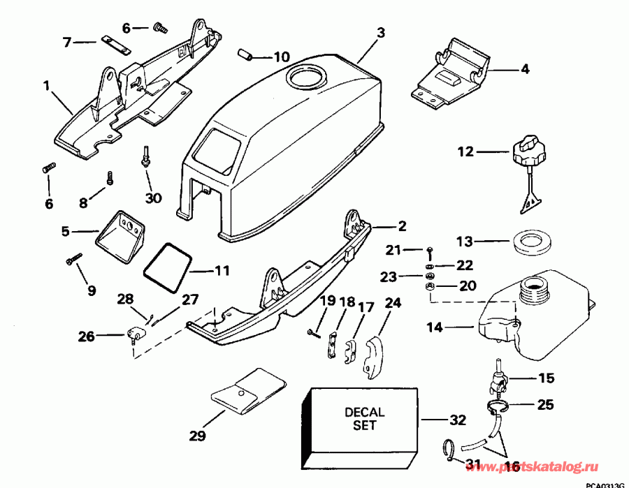 ��������� ��������� ������� BE2REDE 1996  - Johnson/evinrude & Integral Fuel Tank / Johnson / evinrude & ���������� ��������� ���