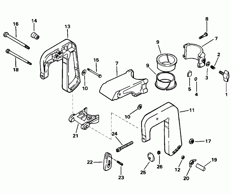 �������� ��������� ����� ������� BE2REDE 1996  - ern ��������� & ���������� ��������� / ern Bracket & Swivel Bracket