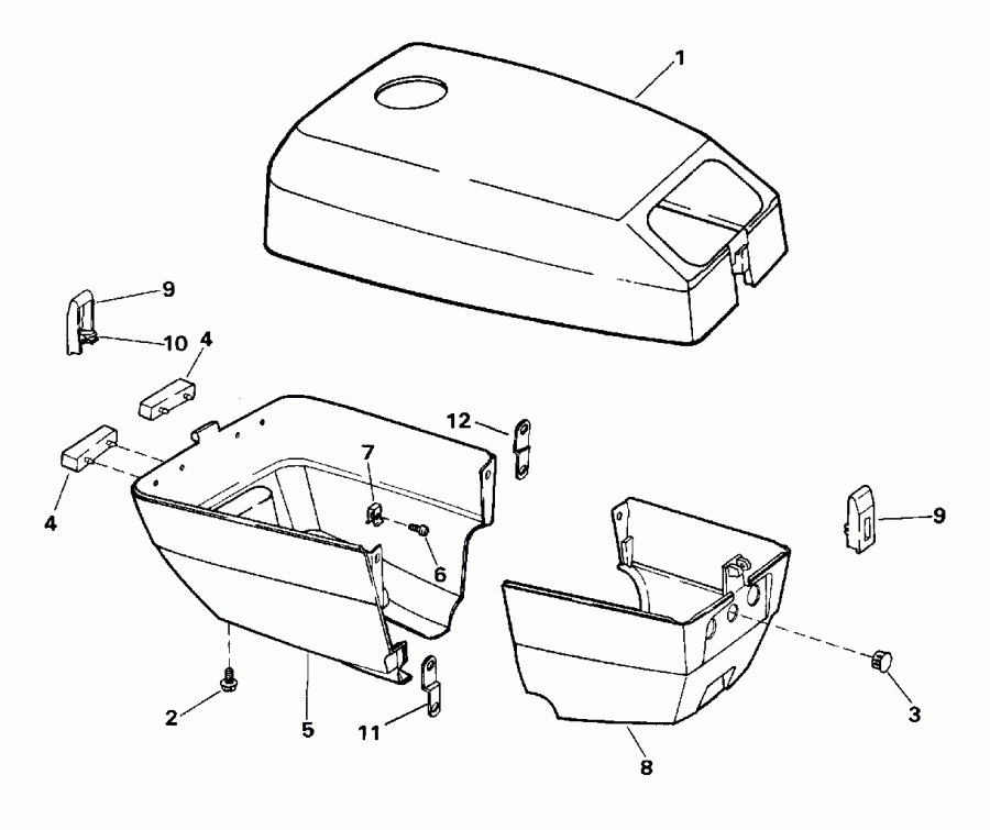 ����� EVINRUDE BE3REDS 1996  - gine ������ - gine Cover