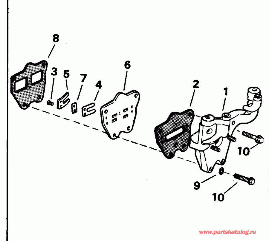 ��������� �������� ����� EVINRUDE BE3REDS 1996  - take Manifold / take ���������