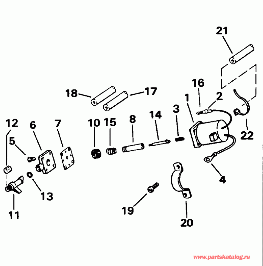 ��������� �������� ����� EVINRUDE BE40TLEDS 1996  - Electric Start - Electric Start